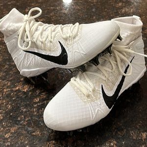 Nike Alpha Huarache 7 Elite LAX Lacrosse Cleats White Men’s 8.5